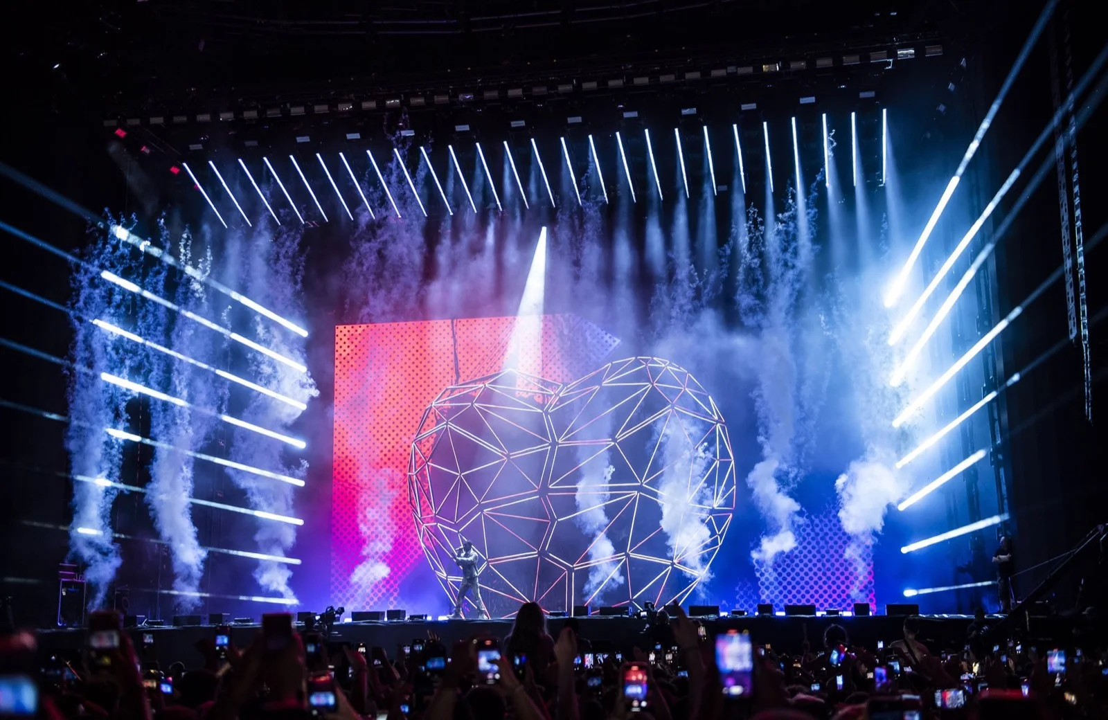 Lighting Design for Dave's headline set at Reading & Leeds Festival 2022. — Louis Oliver