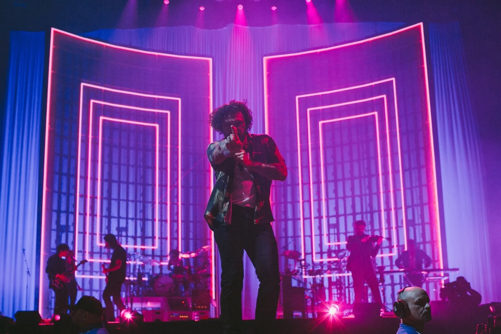 Lighting Design for Gang of Youths' Angel in Realtime Arena Tour 2022. — Louis Oliver